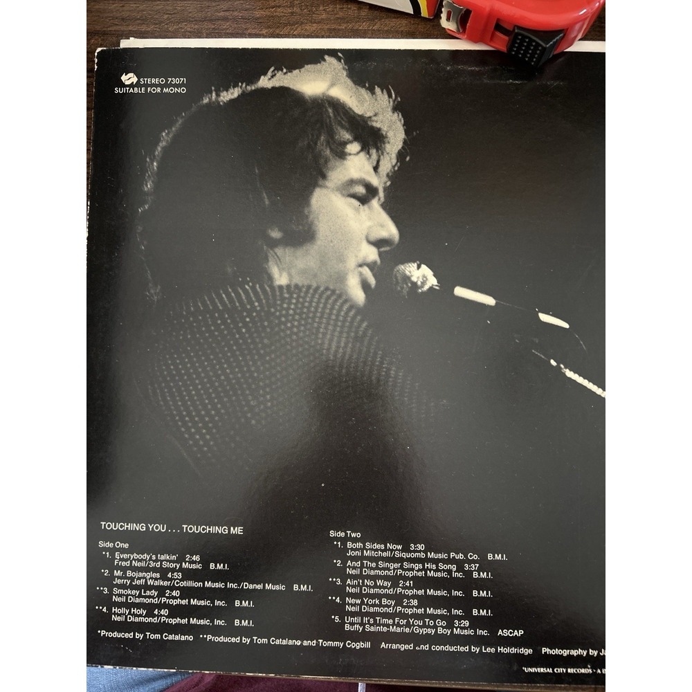 Neil Diamond Touching You Touching Me Vinyl 1969 UNI First Press US